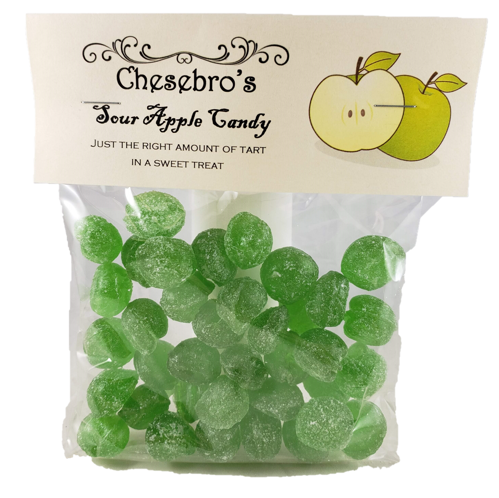 Sour Apple Hard Candy Drops