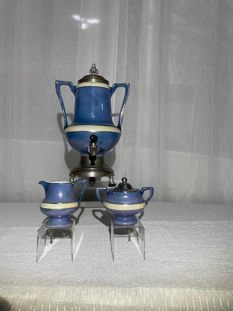 VINTAGE Royal Rochester Fraunfelter Coffee Percolator WITH Cream and Sugar