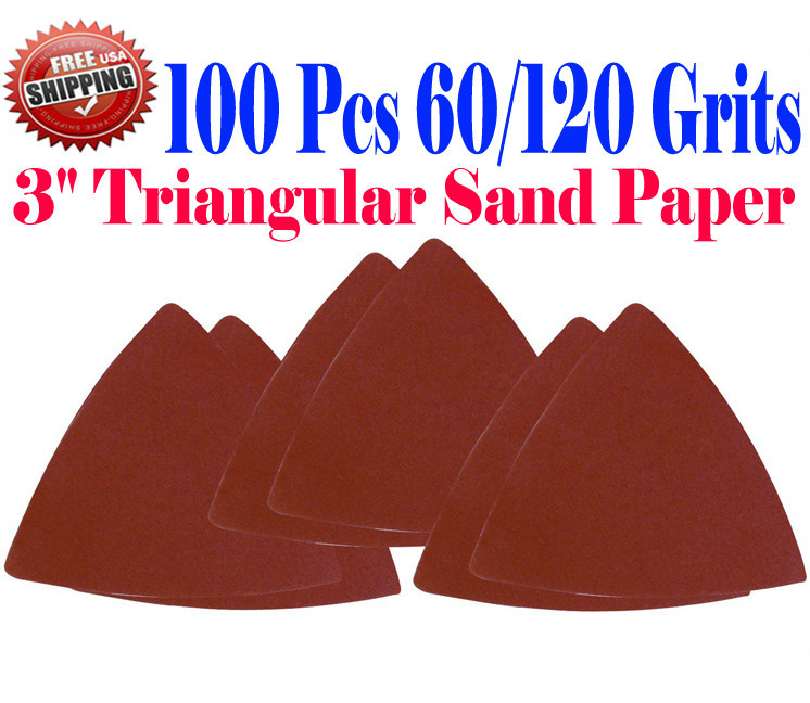 100 Sandpaper 60 120 Grit Multi Tool Fein Bosch Chicago Dremel Ryobi Sand Paper