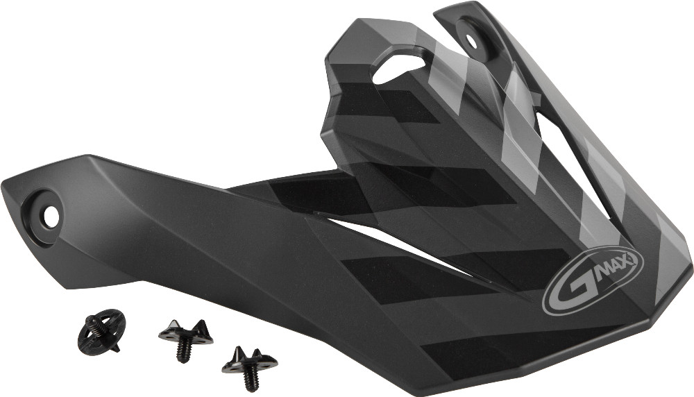 VISOR W/SCREWS FAME MX-86 MATTE DARK GREY/BLACK