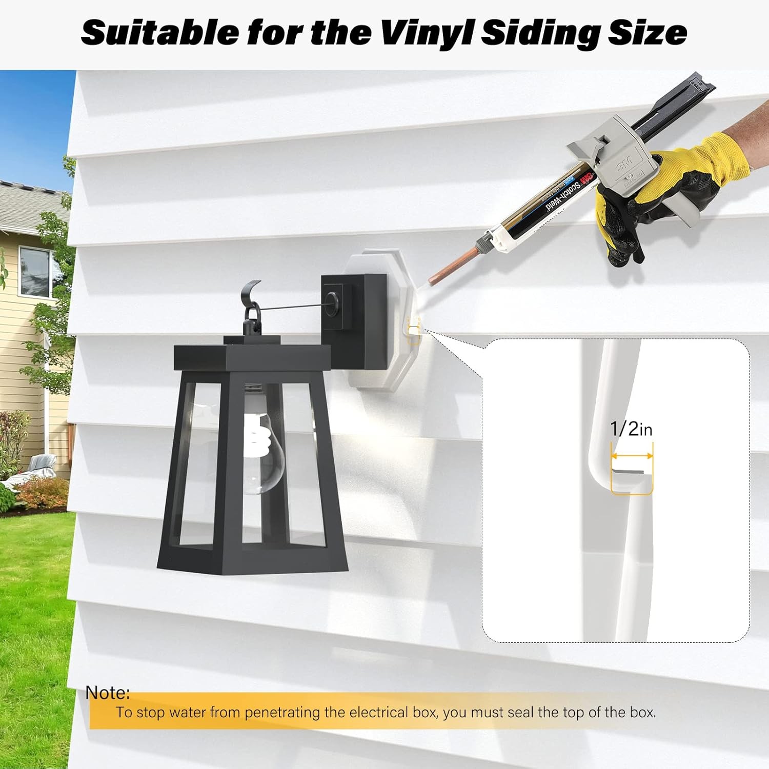 Vinyl Siding Mounting Blocks, Kit, 130110006001 Octagon White