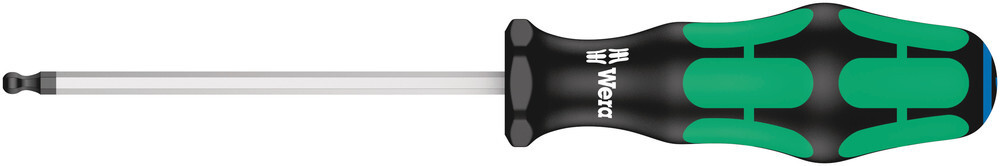Wera 022905, 352 Ball End Screwdriver For Hexagon Socket Screws, 5/32" x 100 mm