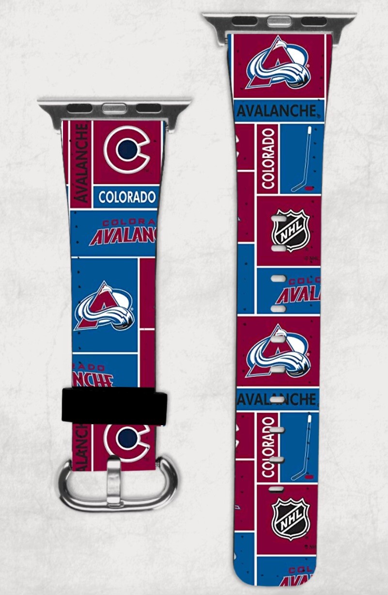 Colorado Avalanche NHL Hockey Apple Watch Band NEW 38/40/41 & 42/44/45