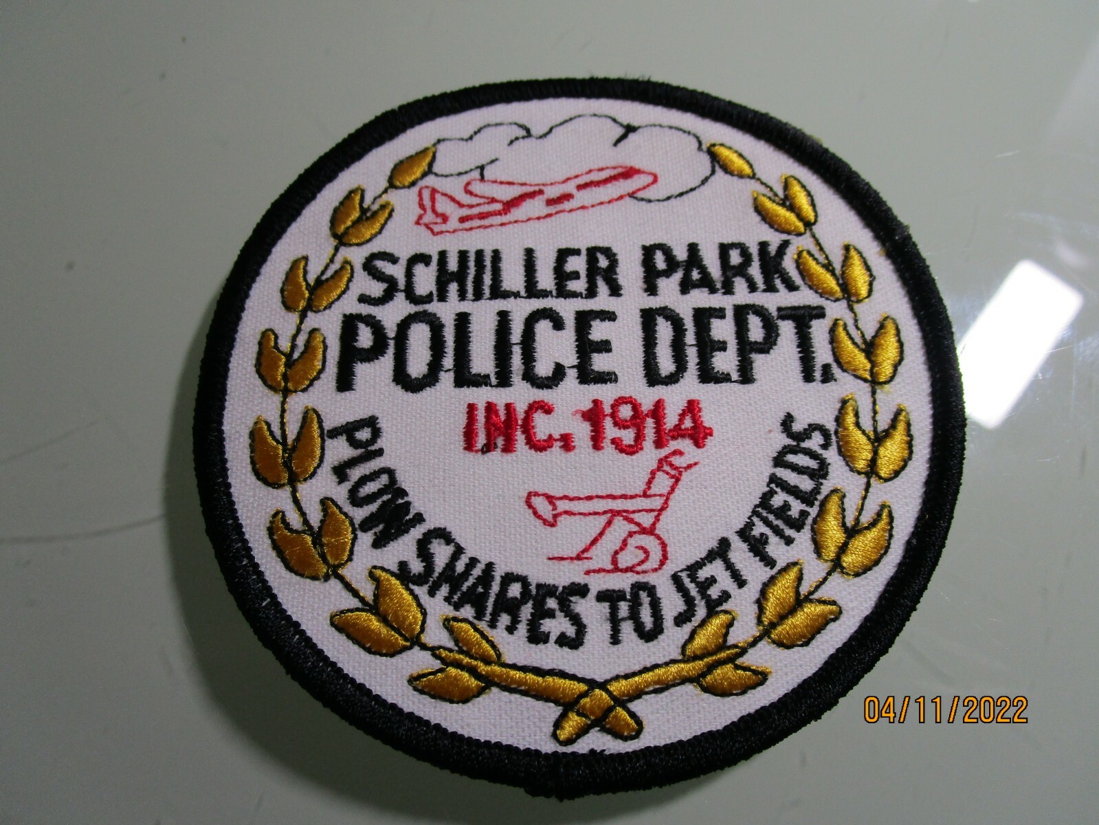 SCHILLER PARK POLICE PATCH