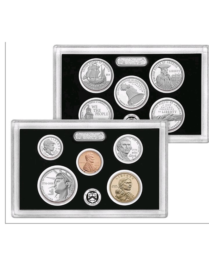2 X 2026 S US Mint Semiquincentennial Silver Proof Sets (26RH) Unopened