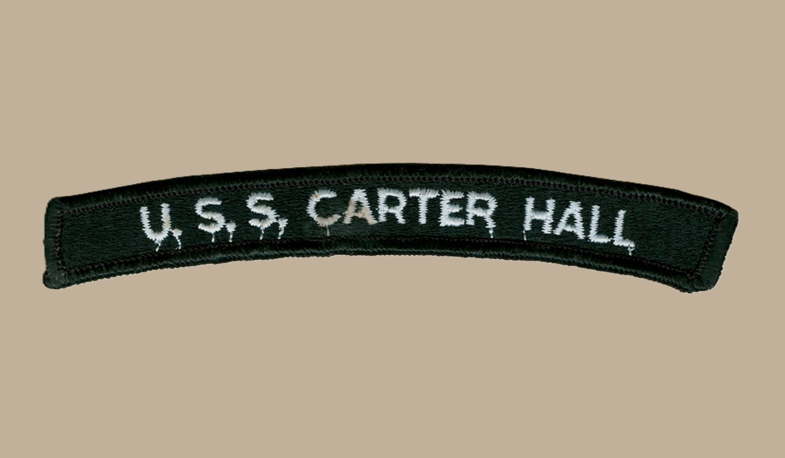 US Navy LSD-50 USS Carter Hall Dock Landing Ship UIM Shoulder Rocker Tab (01)