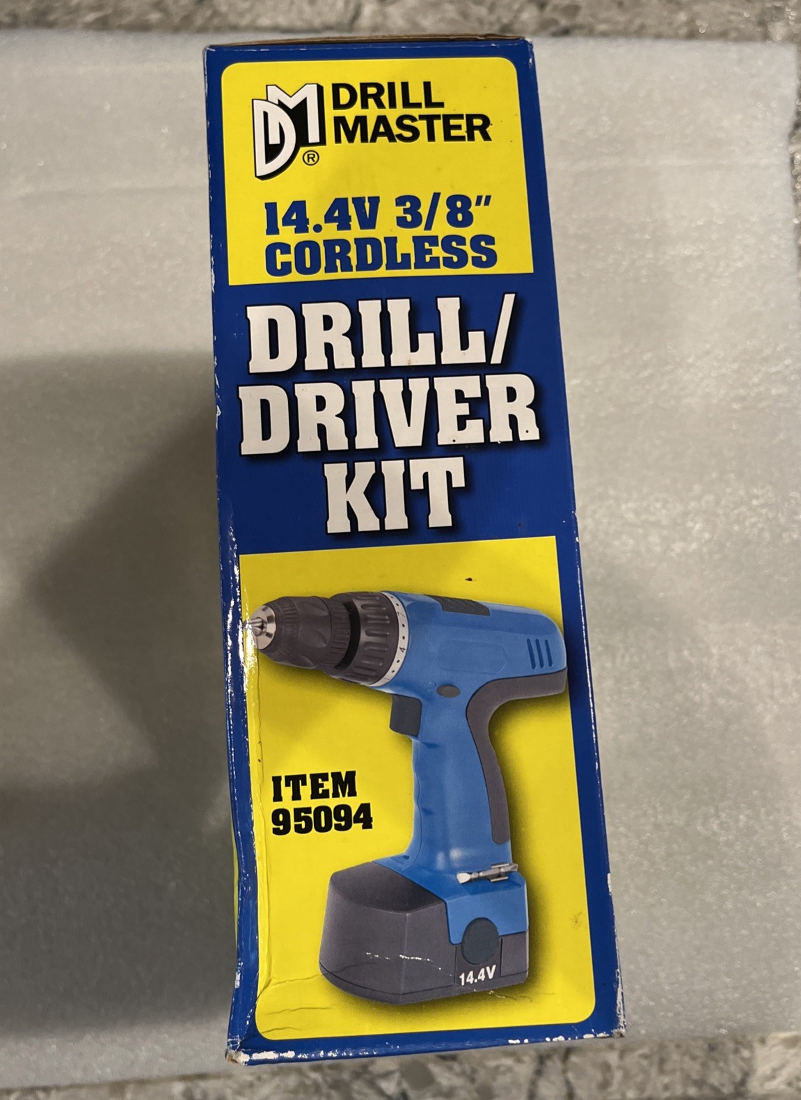 Drill Master 14.4V 3/8" Cordless Drill Driver Kit 95094