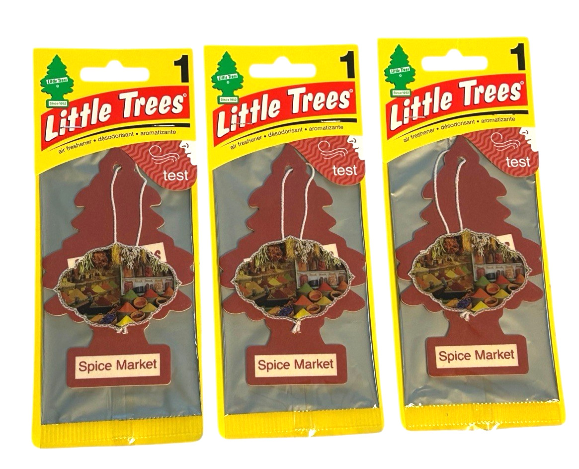 Little Trees Spice Market U1P-10284 Discontinued Car Air Freshener - 3 x 1 Pack