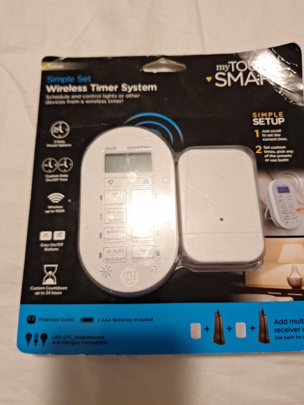 Mytouch Smart Simple Set Indoor Wireless Timer System #35166 ~ Brand New/Sealed