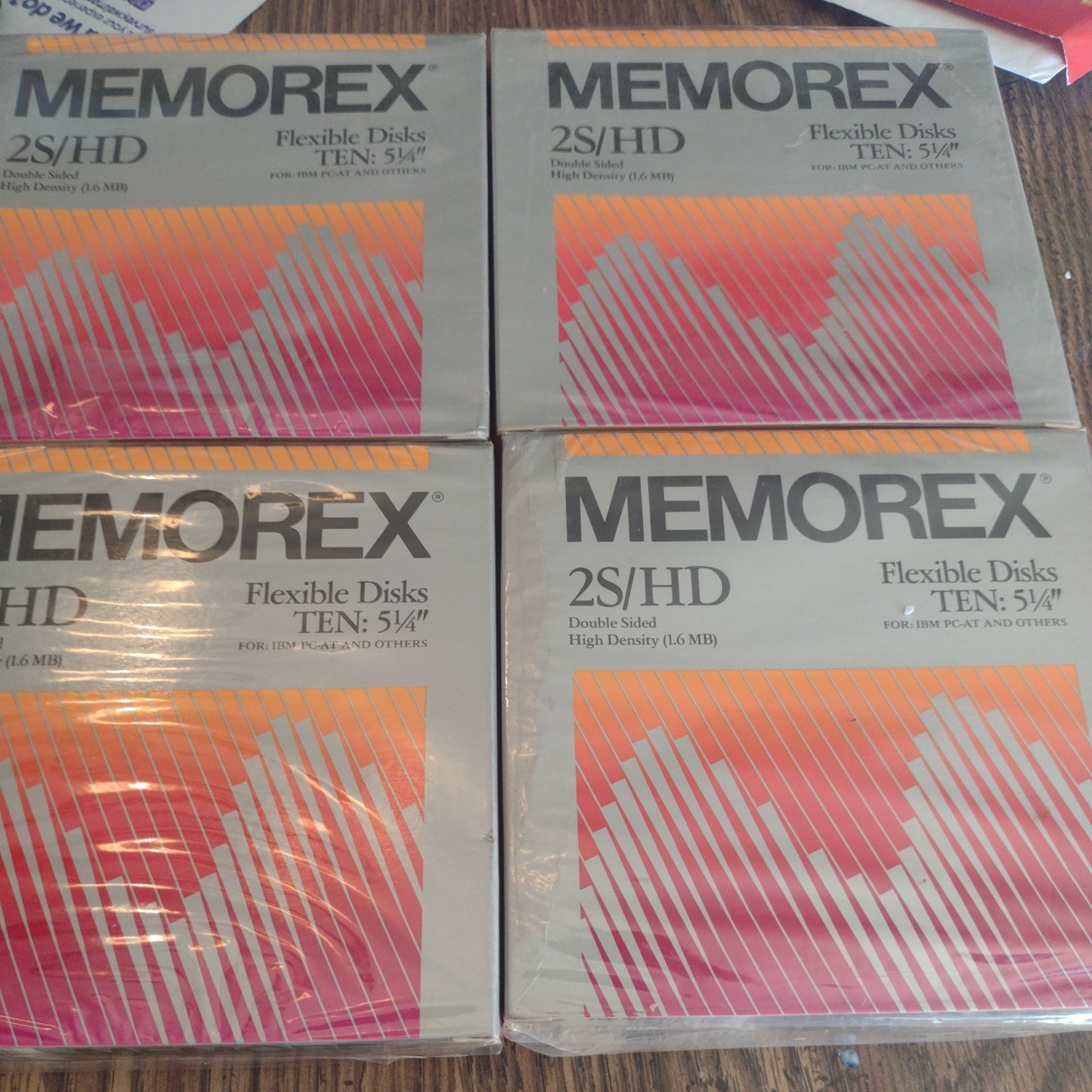 Memorex 2S/HD 5.25" Floppy Disks - 10 Pack - LOT of 4 Total of 40 disks New