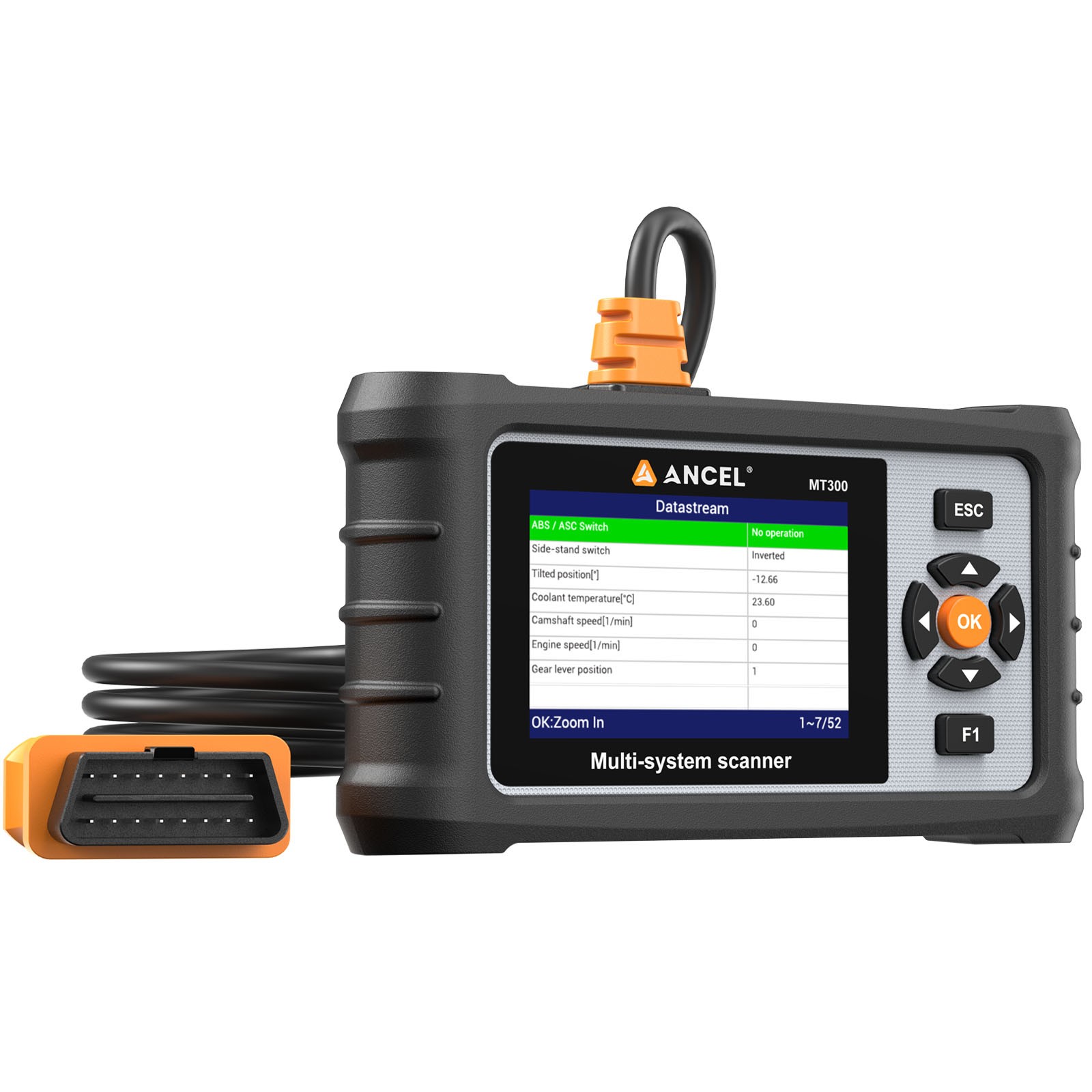 ANCEL MT300 Motorcycle All System Scanner Diagnostic 32+ Maintenance Services