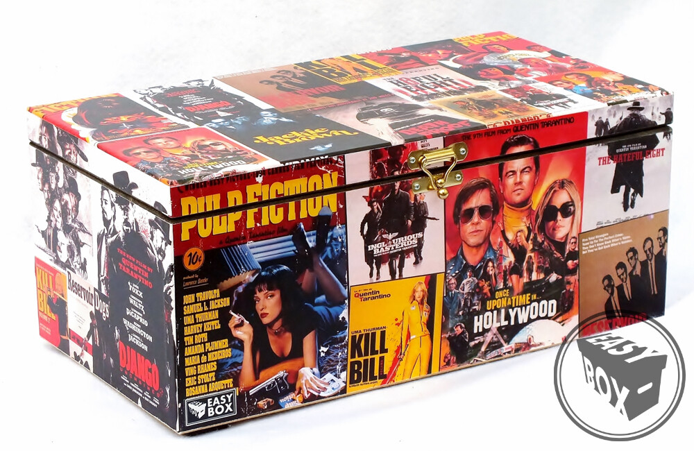 Tarantino - DVD 's / Blu-rays Box Chest MDF