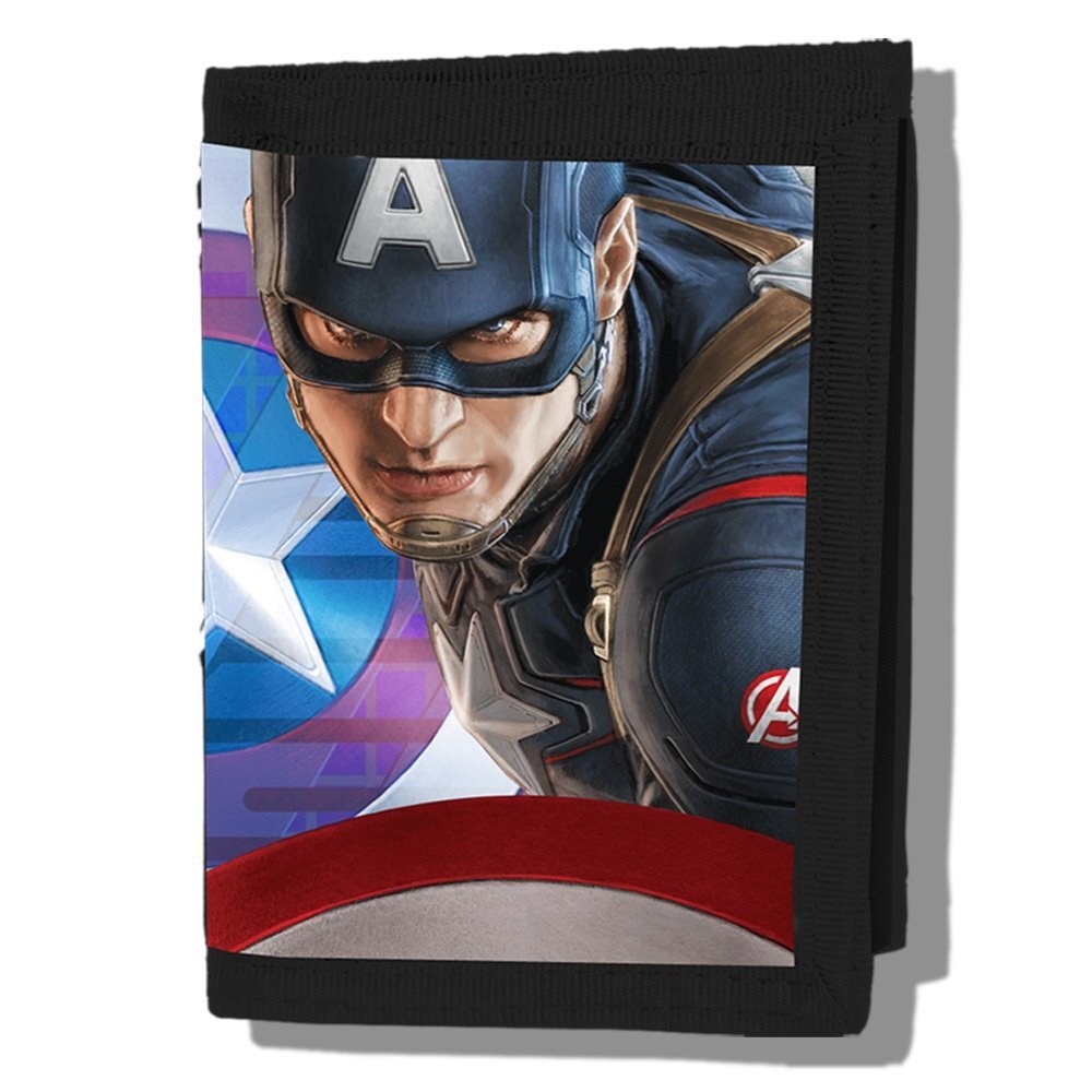 The Avengers Age of UItron Captain America 3D Image Tri-Fold Vinyl Wallet NEW