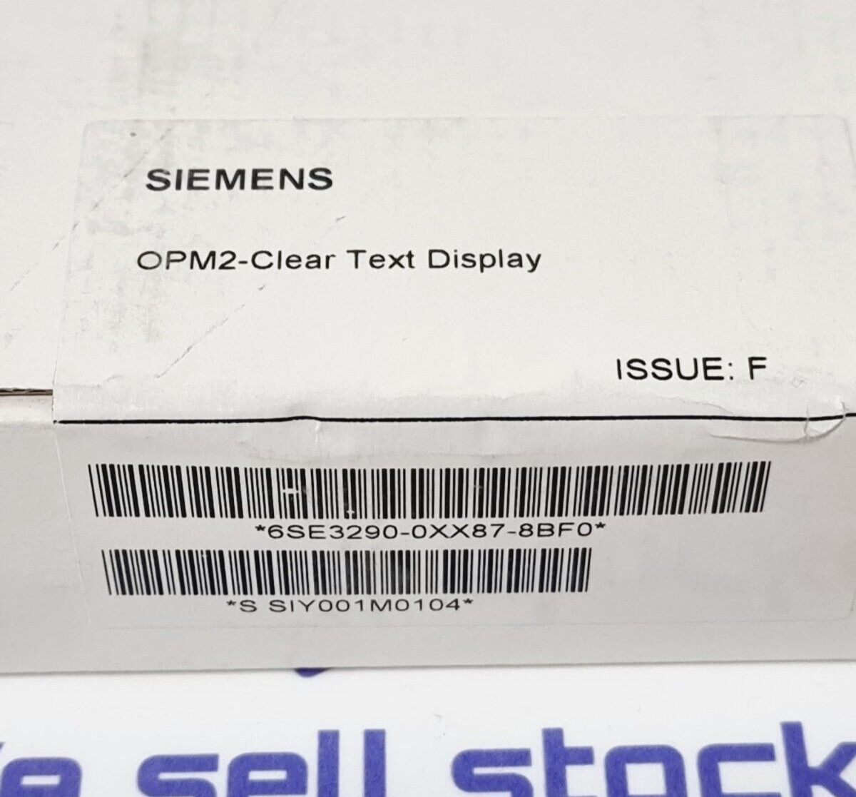 SIEMENS 6SE3290-0XX87-8BF0 Operator Panel