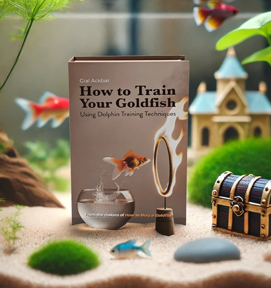 How to train your goldfish - fake Book Box | Coffee Table Book | Trinket Box