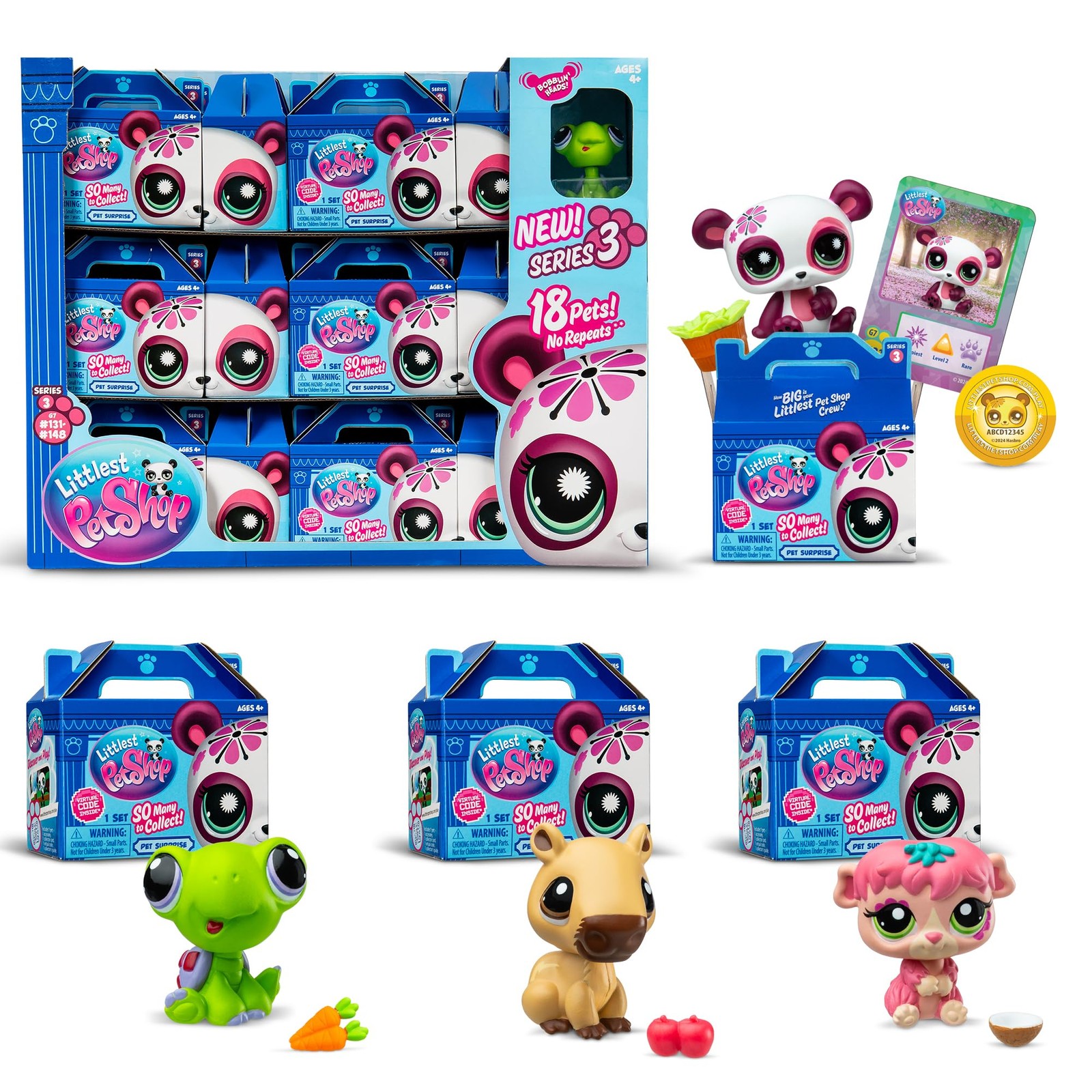 Littlest Pet Shop - Pet Surprise Display - Series 3 18 Pets Collector Set + 1