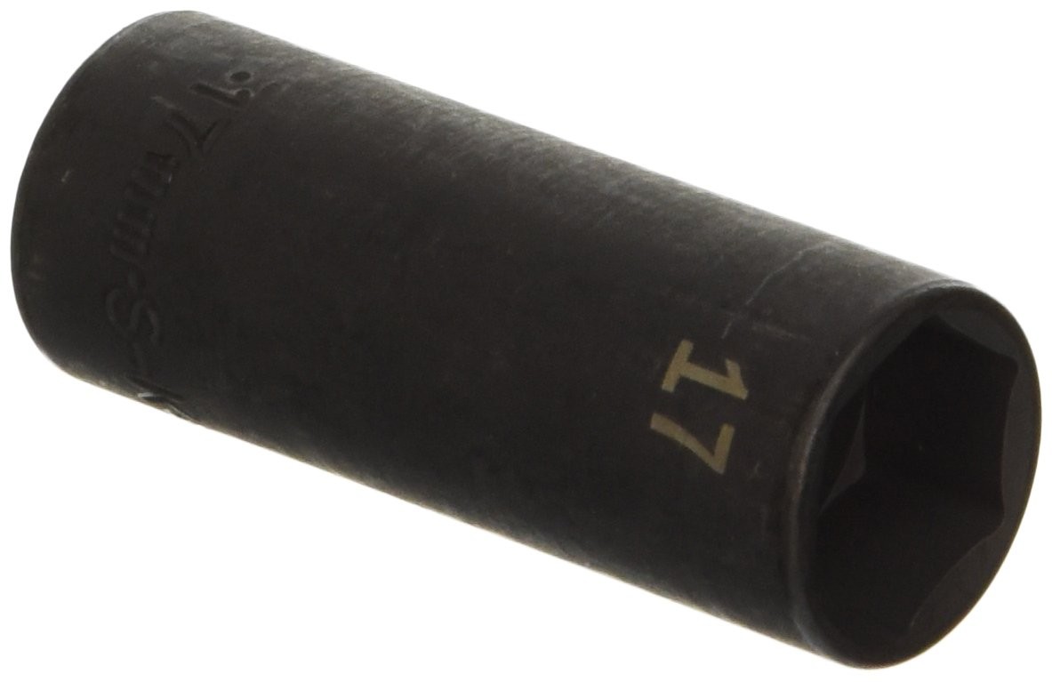 SK Tools USA 3/8" Drive, 17MM, 6 Point, Deep Impact Socket | 8937 One Size