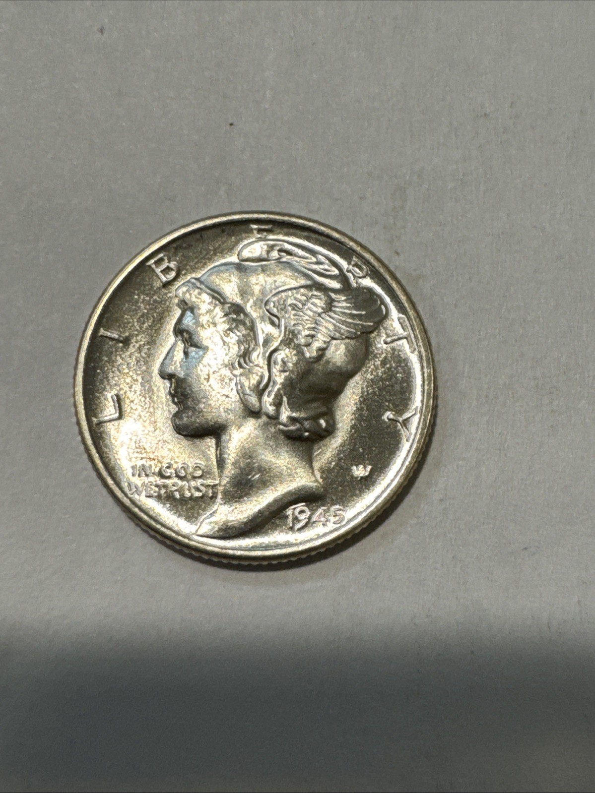 1945 D Mercury Dime FSB TH