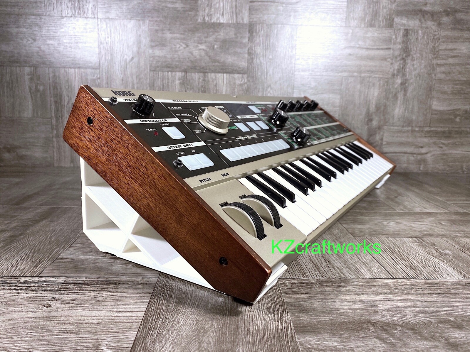 30º Angle Stand for Korg microKORG Synthesizer - Color WHITE - US Seller