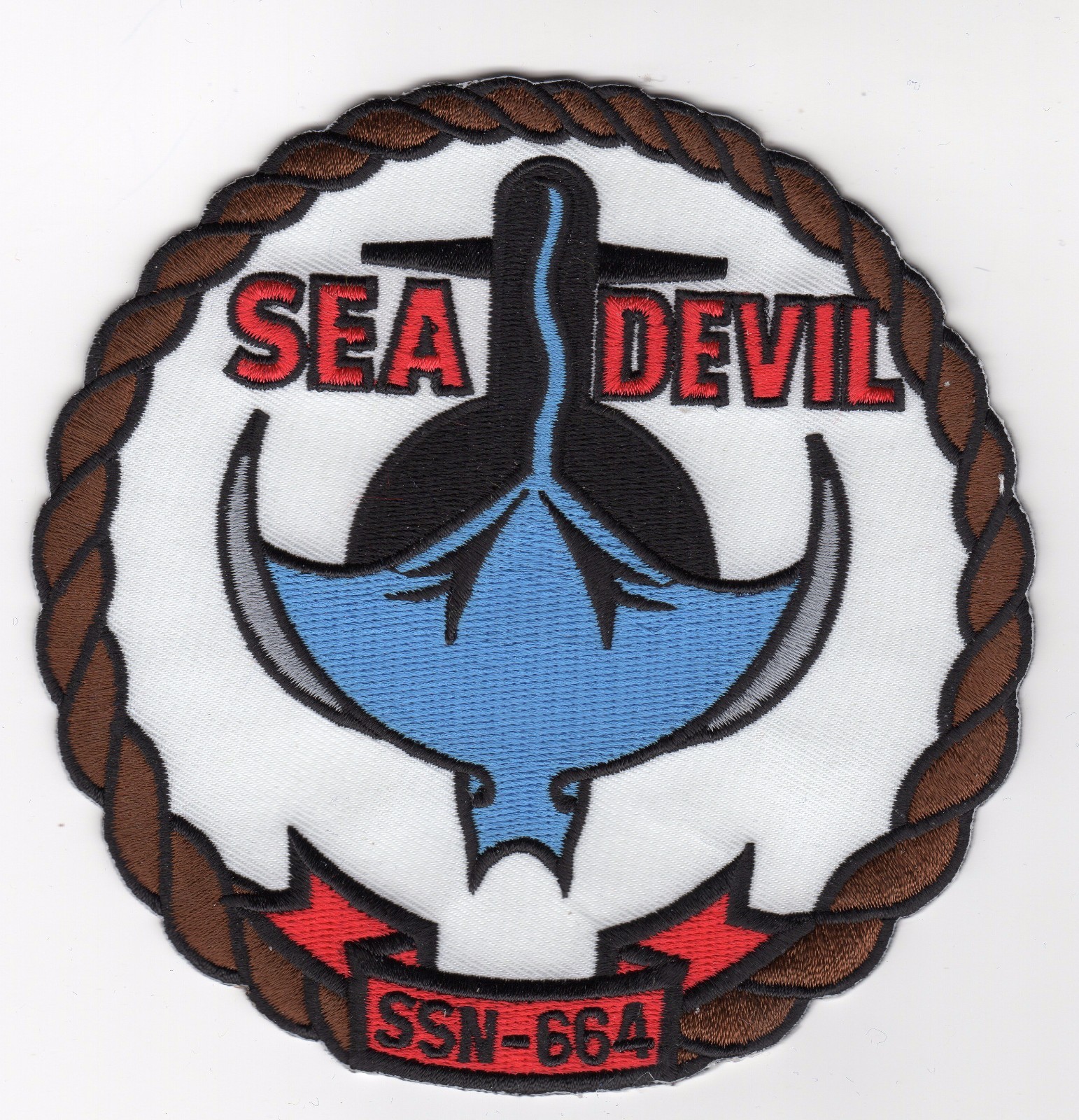USS Sea Devil SSN 664 - Crest 5 inch - Patch - Cat No. C5407