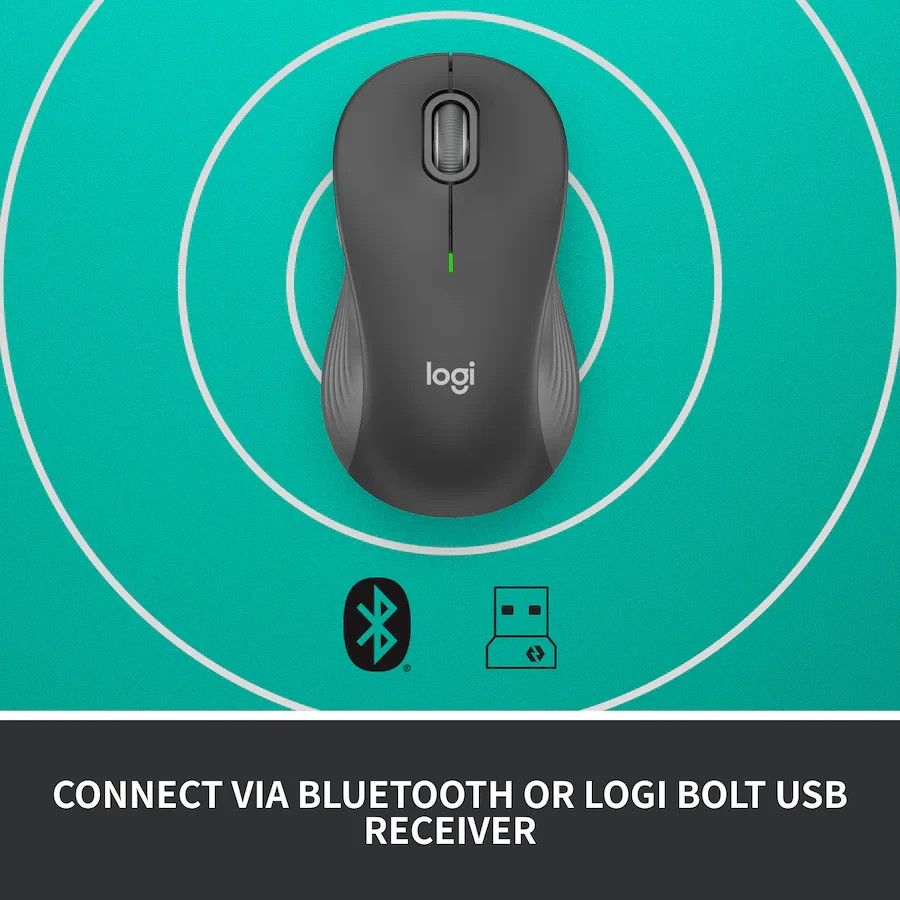 Logitech - Signature M550 L Full Size Wireless Bluetooth Optical