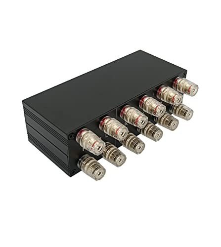 2 Zone Stereo Speaker Selector Switch Box for Multi-Channel Amp