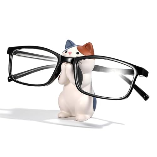 Cat Glasses Holder, Cute Glasses Holder for Desk, Resin Eyeglasses Stand