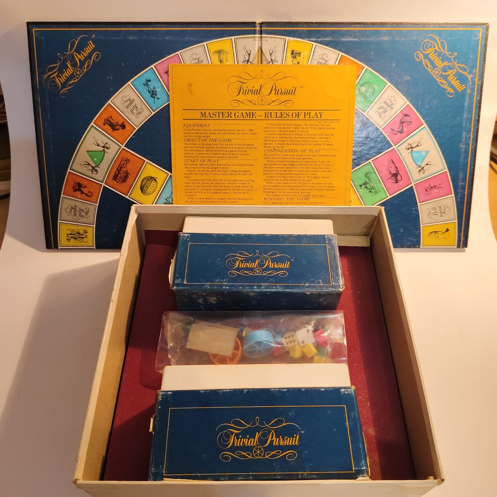 Vintage 1981 Original Trivial Pursuit Master Game Genus Edition good condition.