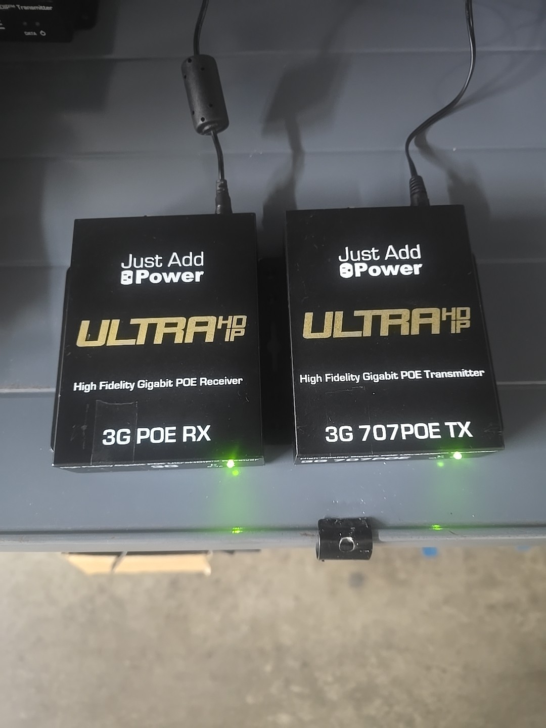Just Add Power Ultra HD over IP 3G 707POE TX & 3G POE RX Kit Tested-Working