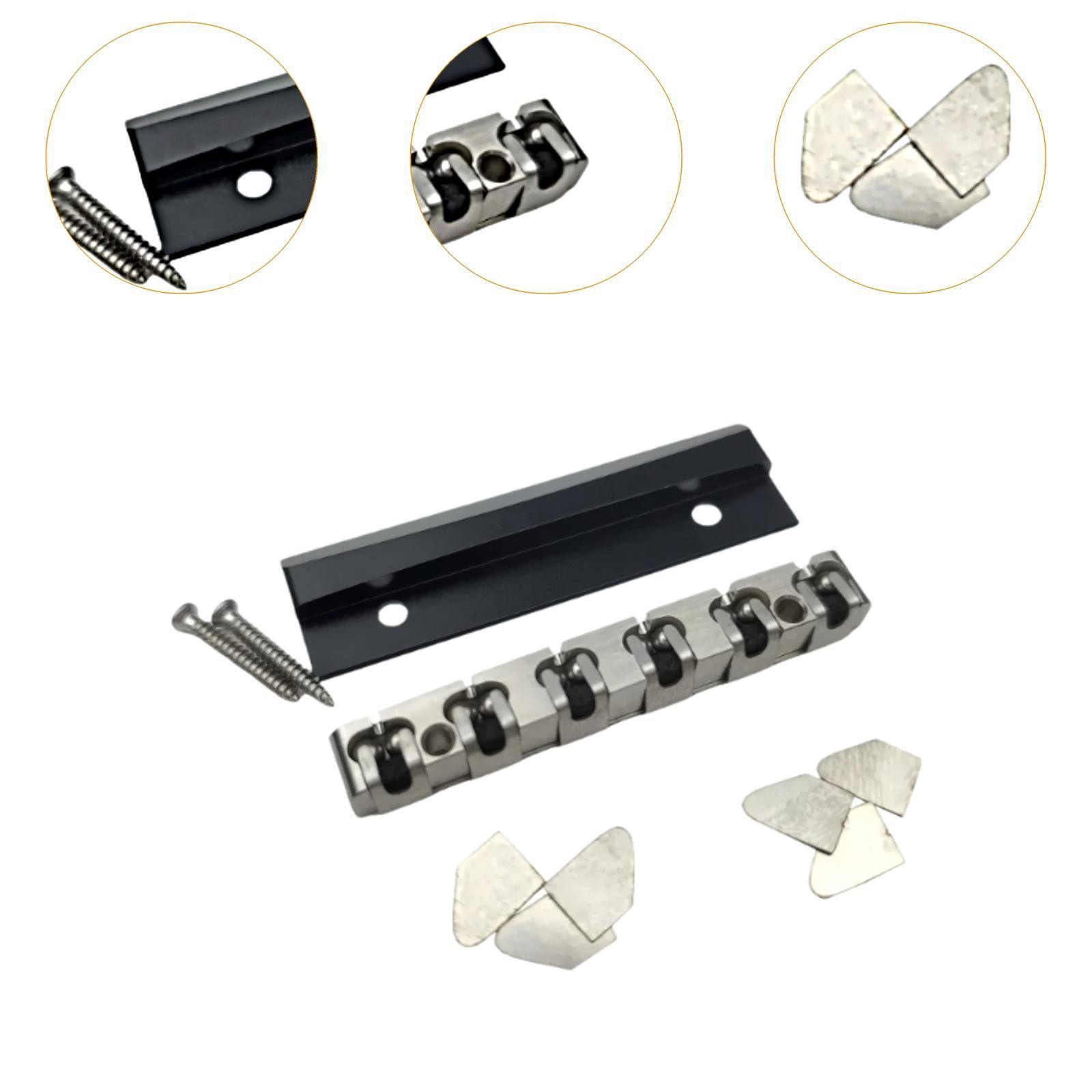 Stainless Steel Guitar Nut 6 Shims Replacement Part