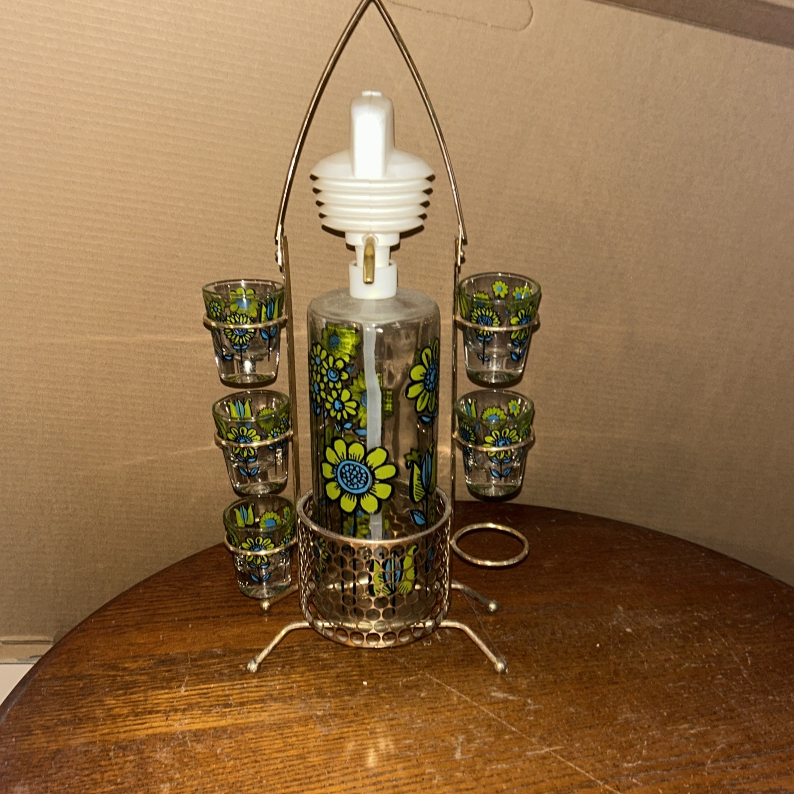 vintage 1970s Starlyte barware set