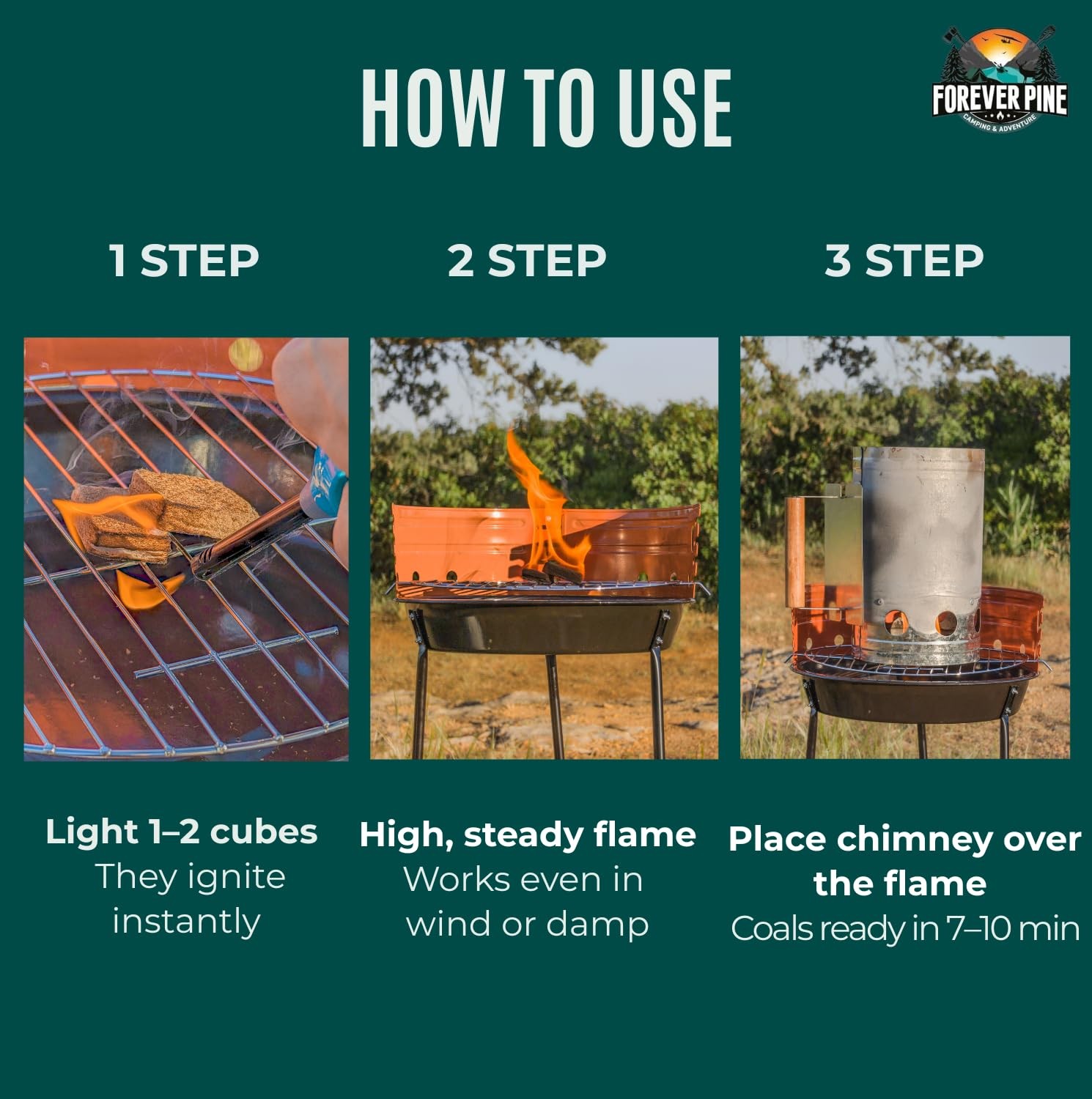 Fire Starter Cubes, 160 pcs Value Pack Firestarter Squares for Fireplace, F...