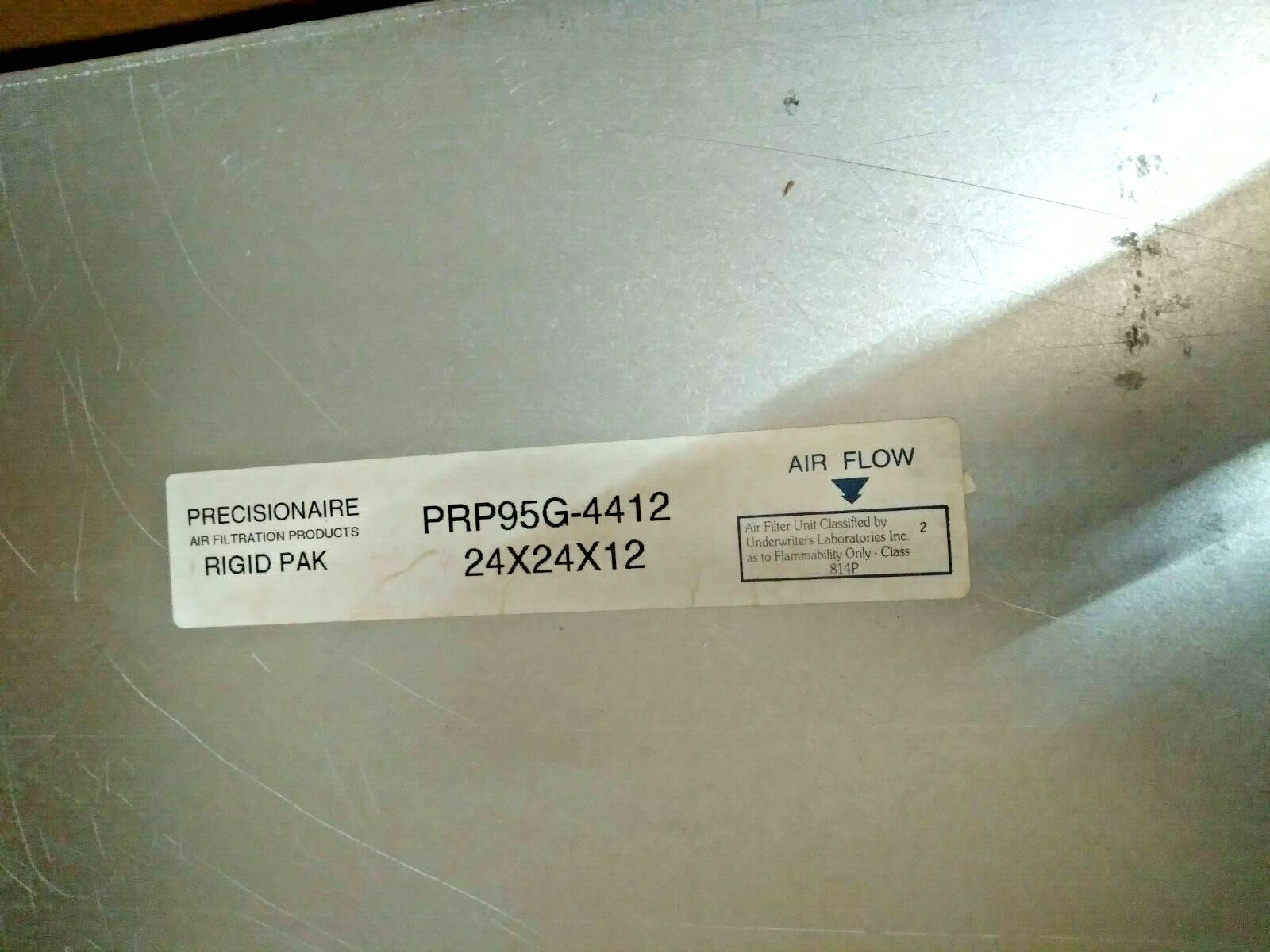 Precisionaire PRP95G-4412 Rigid Filter 24x24x12