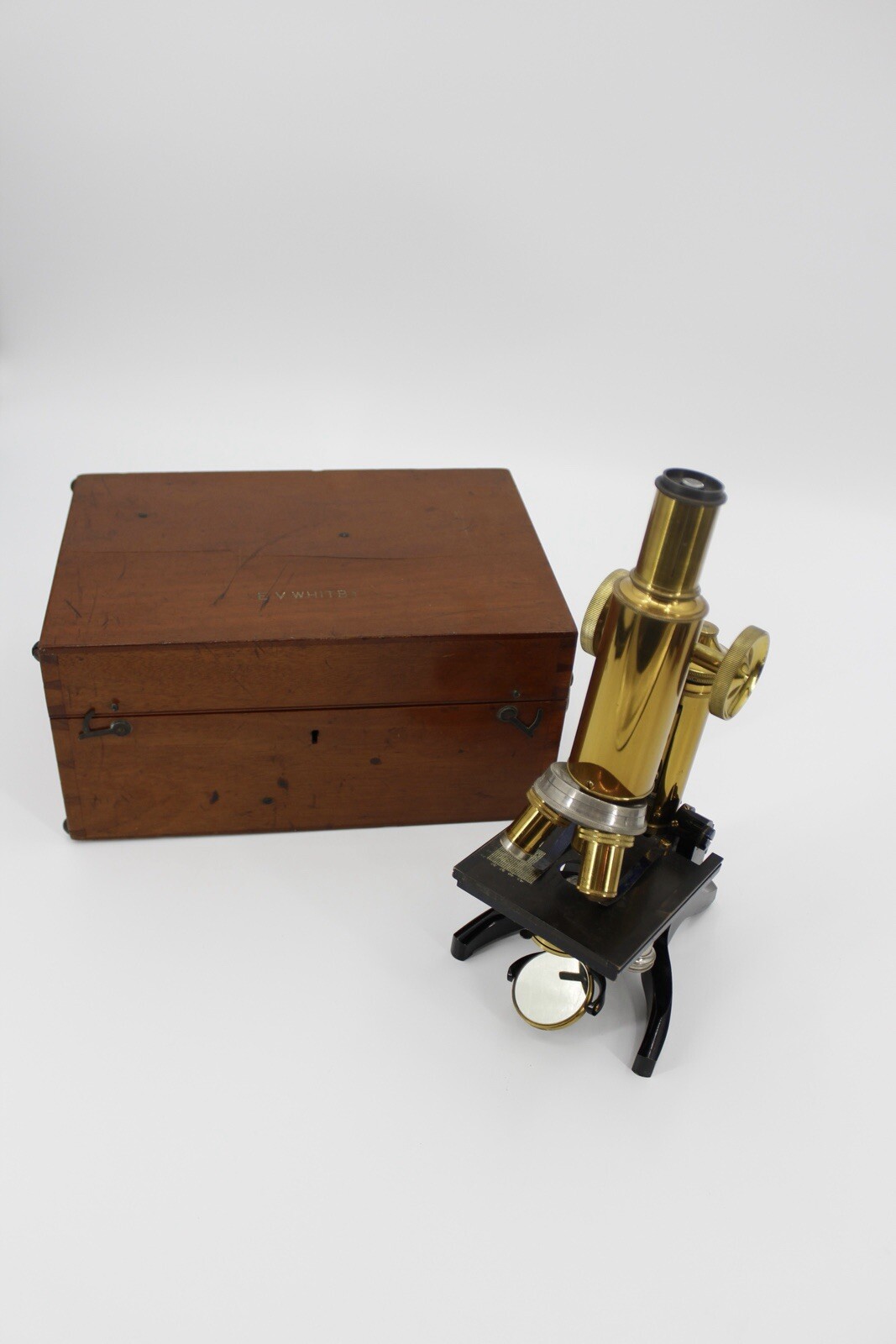 Col. E.V. Whitby’s Boxed Microscope by J.Swift & Son