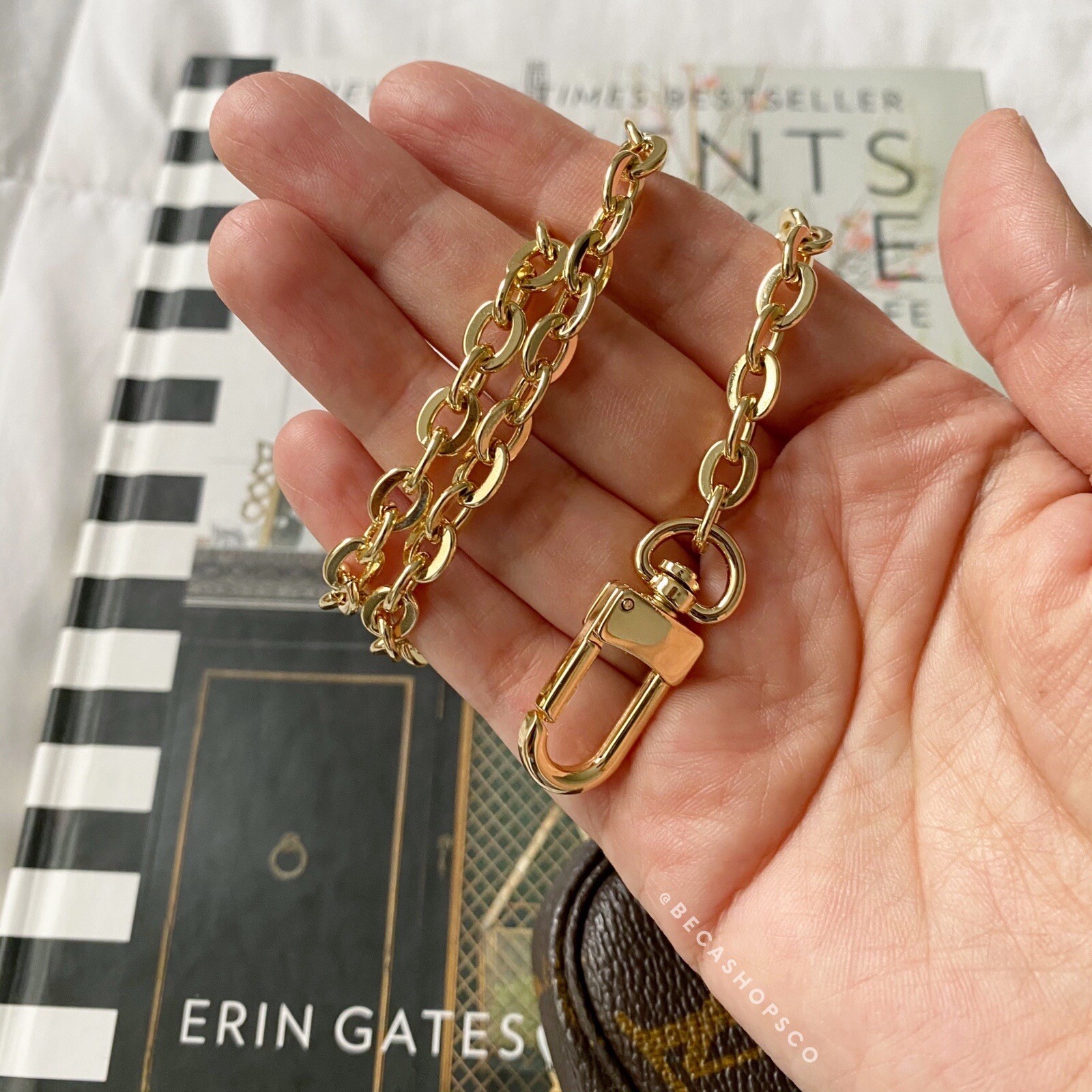 Shoulder Oval Chain Strap Replacement 18"