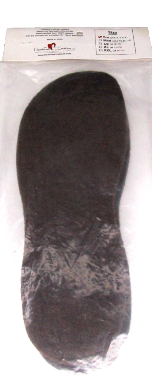NEW~Cozy Toes Alpaca Wool Insoles~SZ S (Women SZ 5-7)
