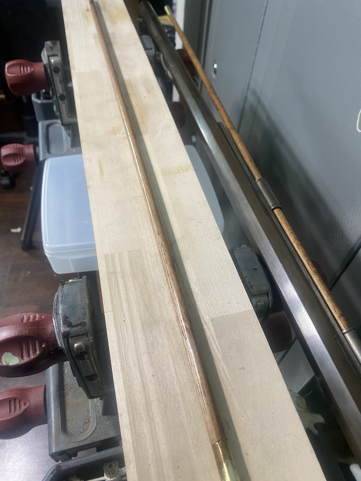 Hickory Ramrod 36” Long X 1/2” Diameter with Brass Tips.
