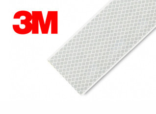 3M 983 White Reflective Tape 55mm x 12.5m ECE104 Compliant (3M Diamond Grade)