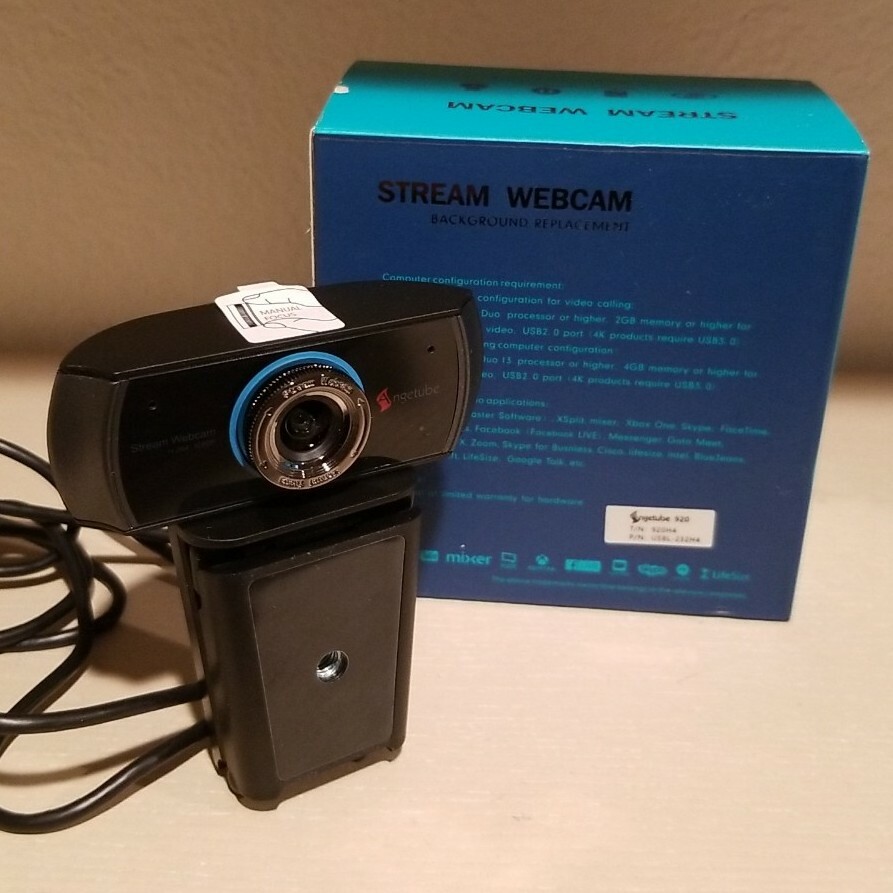 Stream Webcam Background Replacement Full HD 1080P Live Video 920H4 PC/MAC