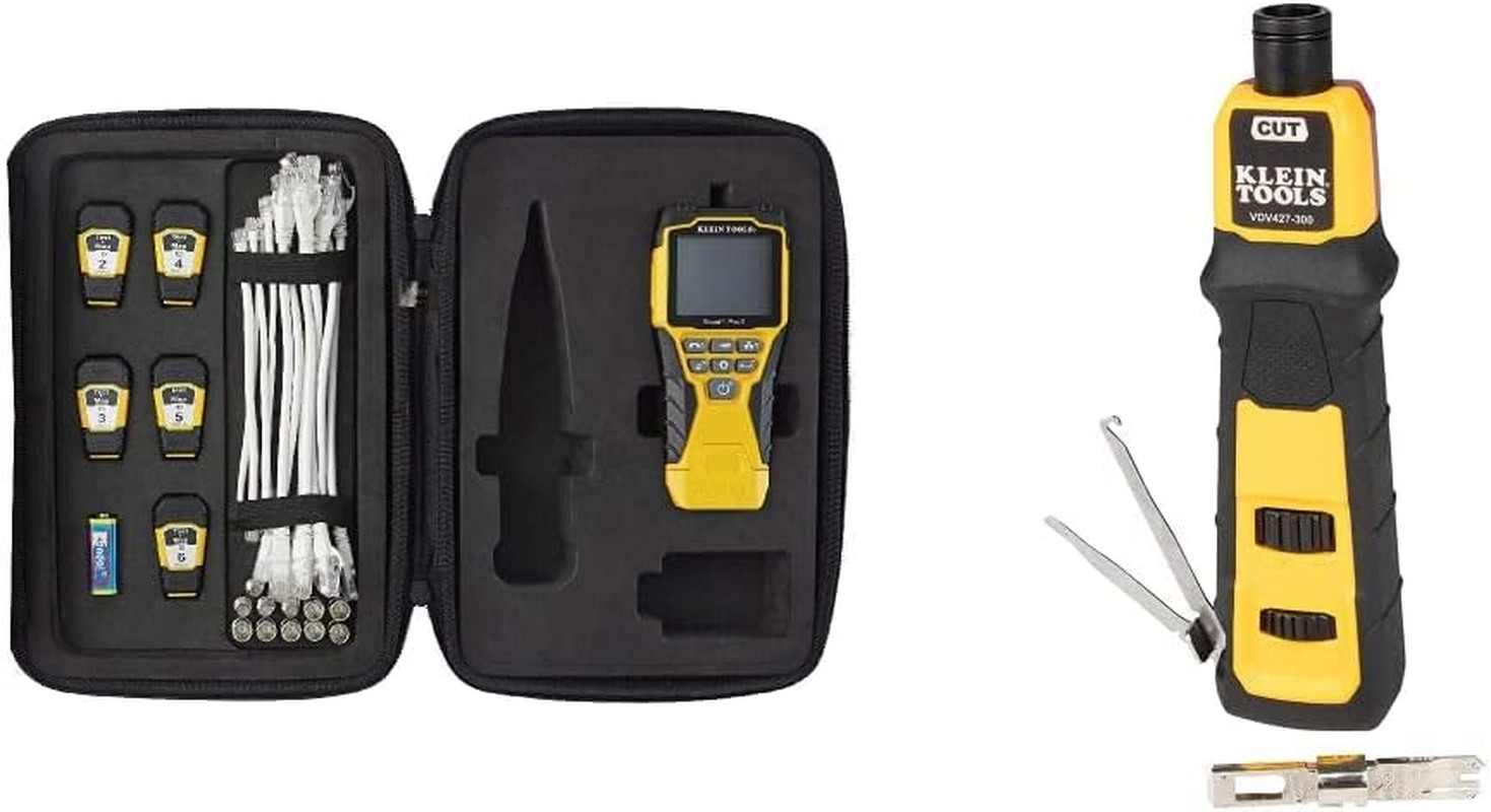 Cable Tester & Punchdown Tool Bundle for Voice, Data & Video Cables
