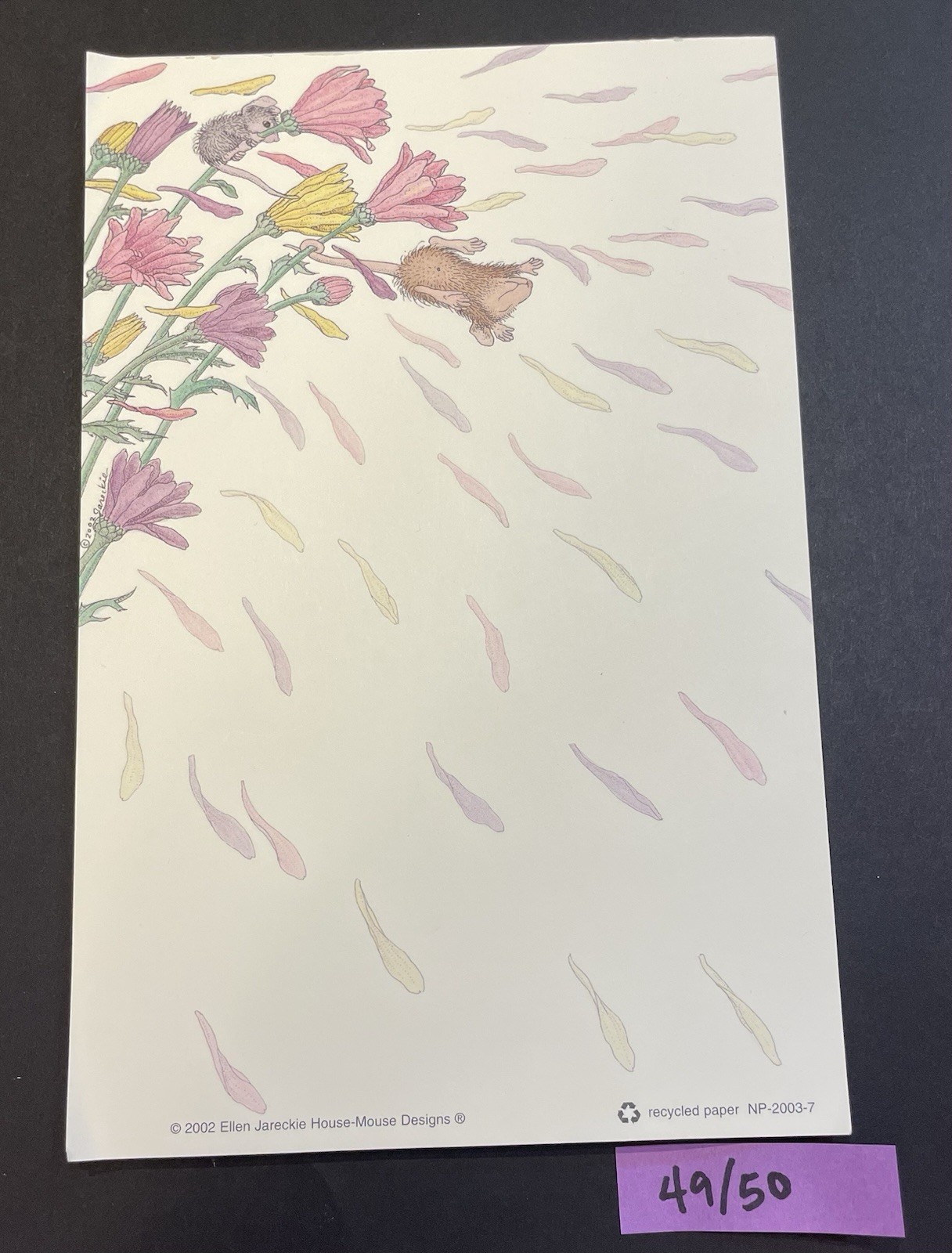 VTG 2002 House-Mouse Designs 49 Sheet Recycled Paper Note Paper Pad NP-2003-7