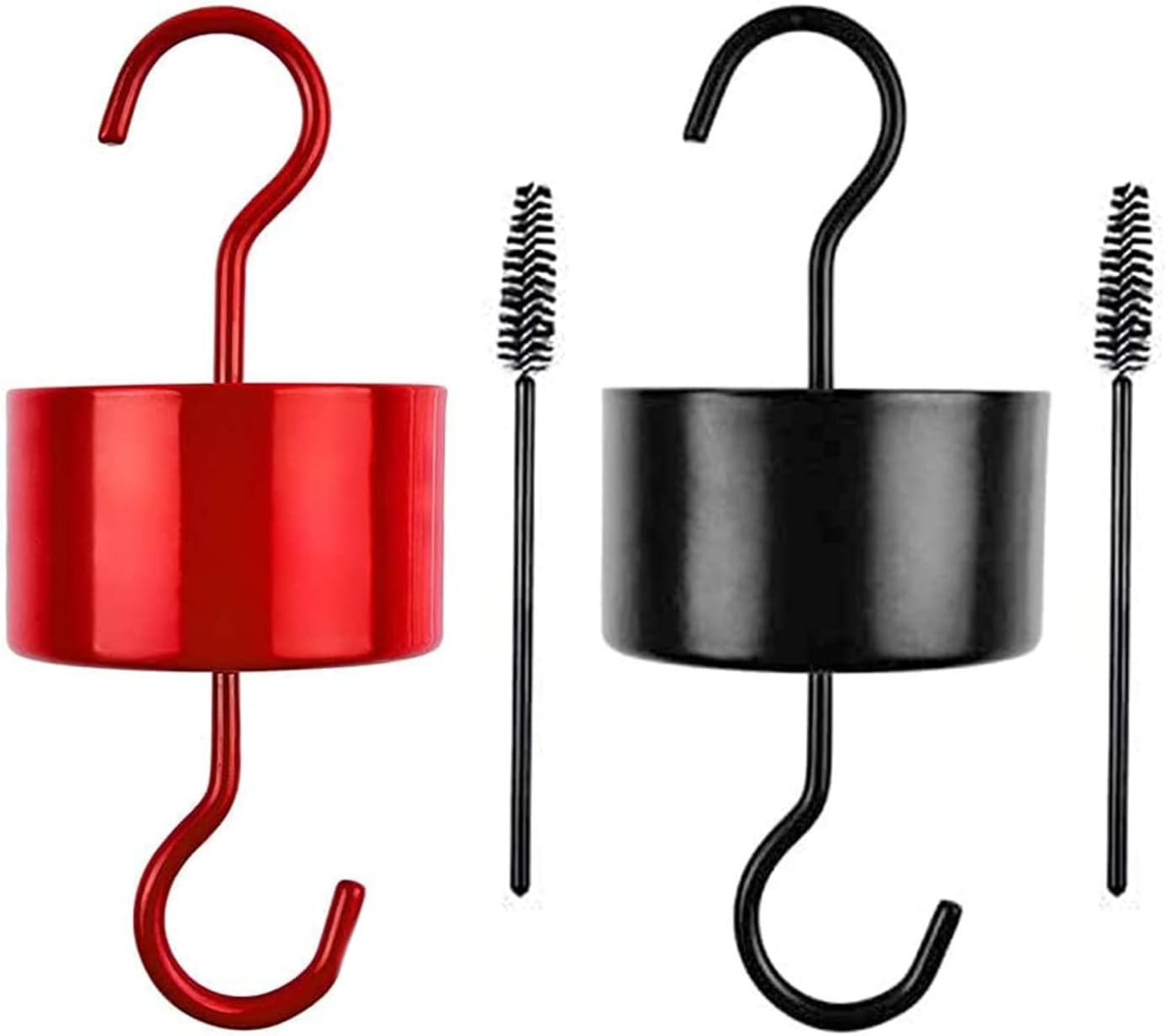 Large an.t Moat for Hummingbird Feeders, 2 Pack Black black+red