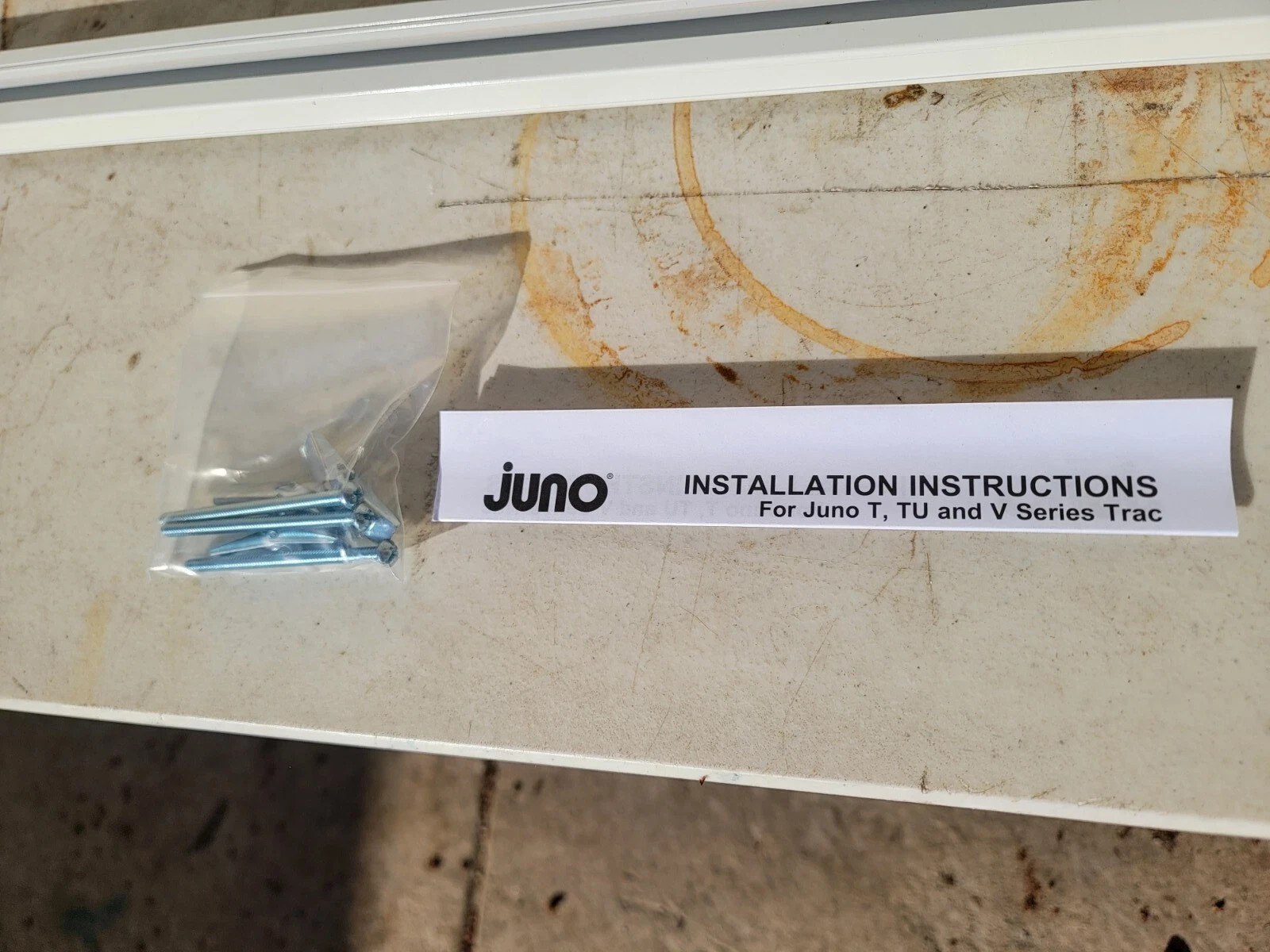 Juno Lighting T8WH Trac-Master Line Voltage Single Circuit Track 8 ft White
