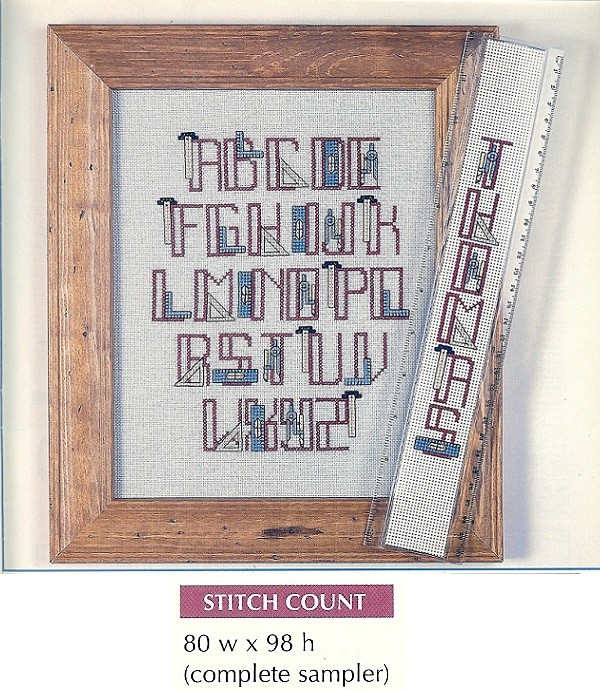ARCHITECT/ENGINEER ABC SAMPLER  -  CROSS STITCH  PATTERN ONLY  HM WYE