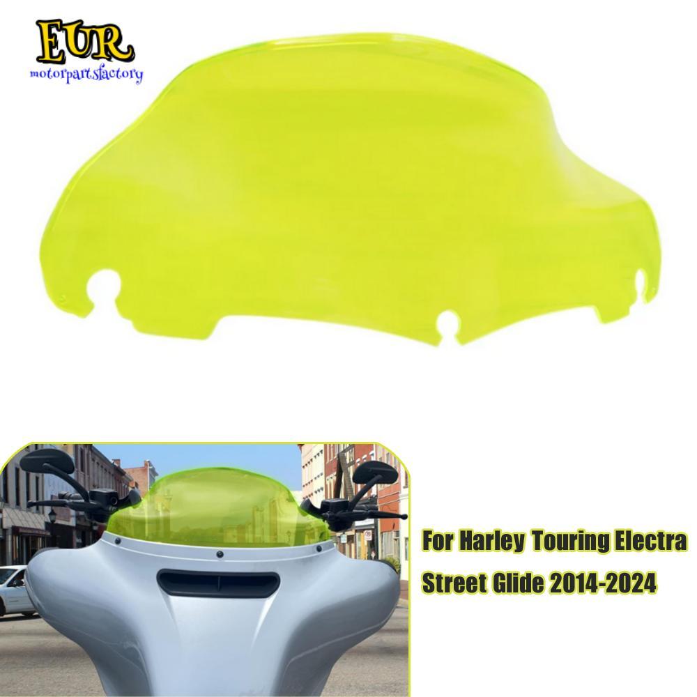 9 Inch Green Windshield Windscreen For Harley Electra Street Glide Touring 14-24