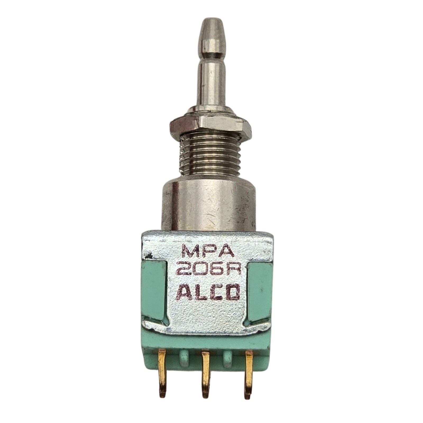Alco MPA206R DPDT Momentary Pushbutton Switch 6A 125V Panel Mount