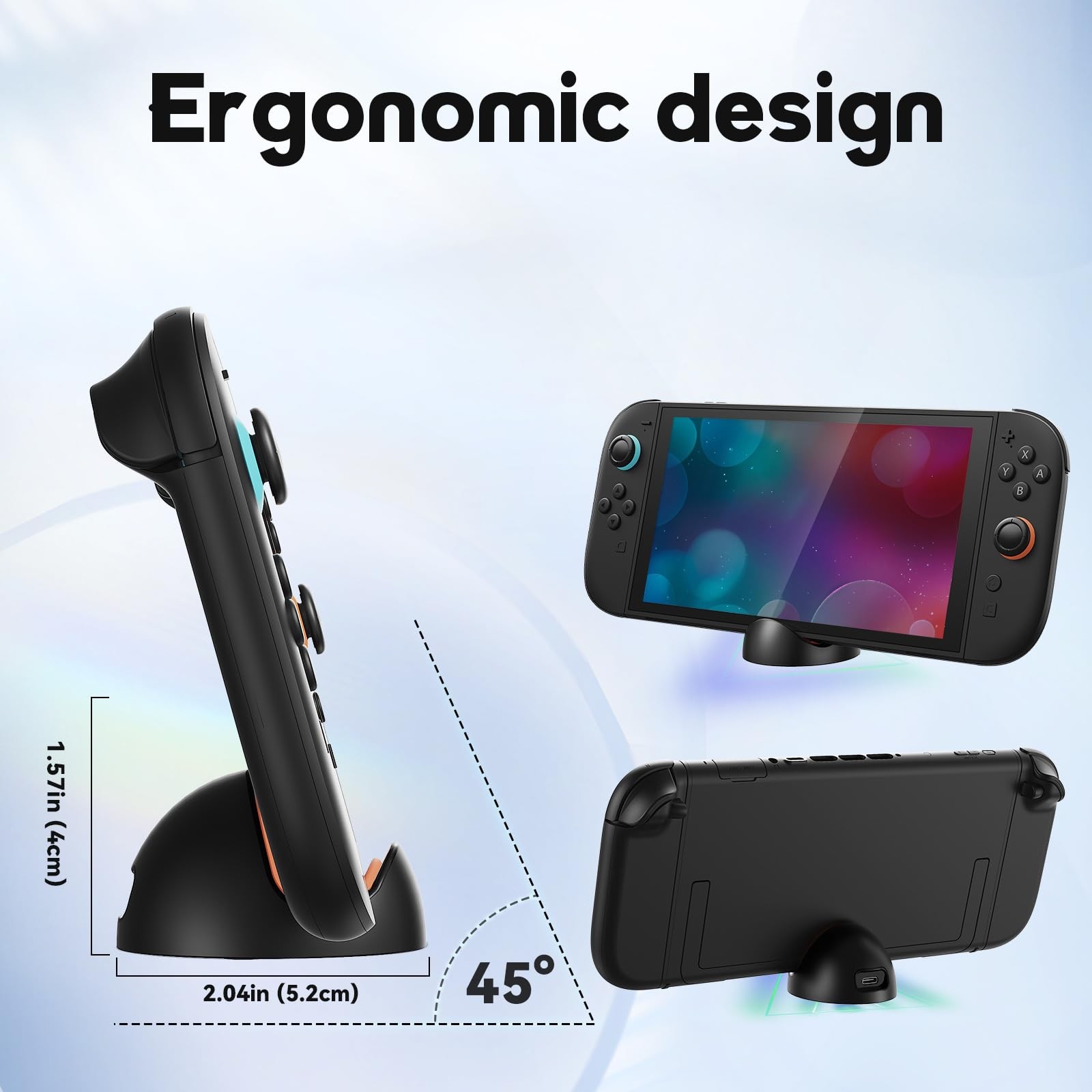 Switch Charging Dock for Nintendo Switch 2/1/Lite/OLED
