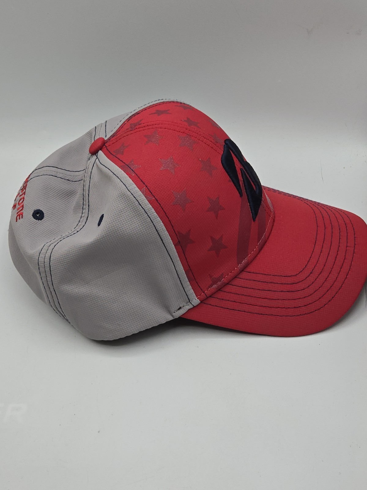 Bridgestone American Flag Red Strapback Golf Cap