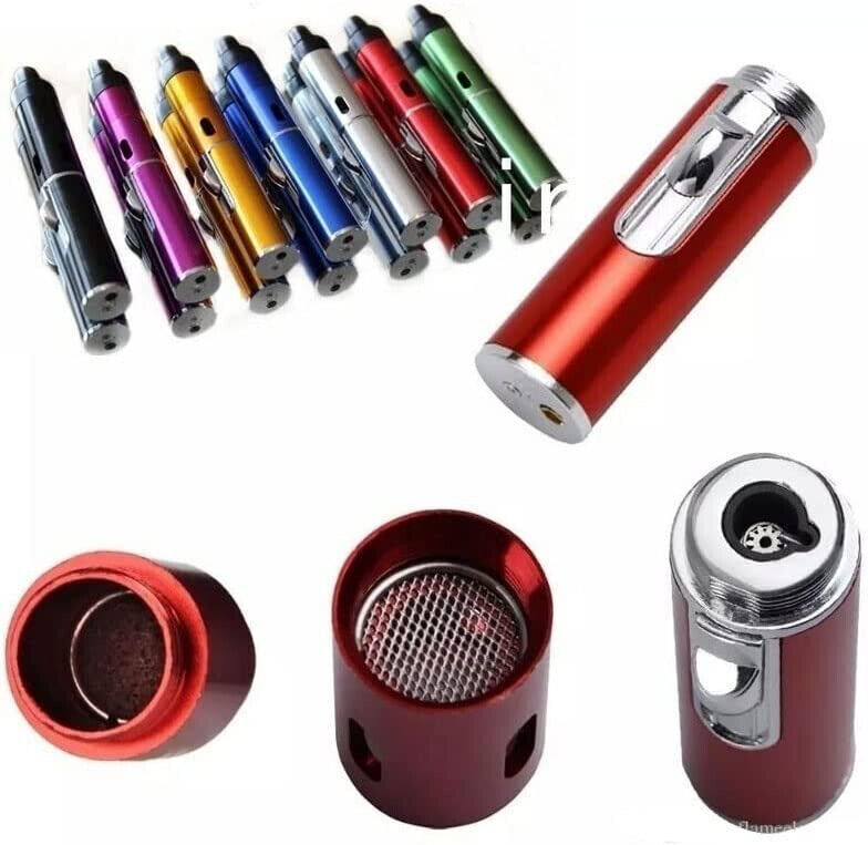 New All-in-1 Pipe Windproof Click Butane Refillable Torch Lighter Click-N-Hit
