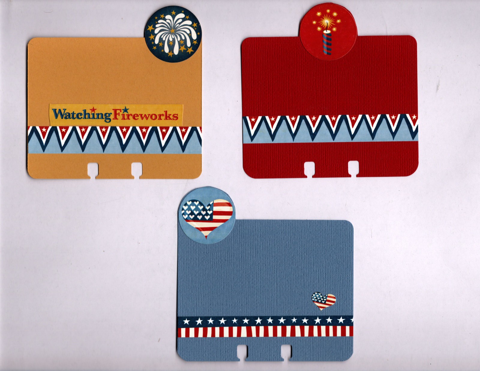 U.S.A. (6 TABBED) MEMORYDEX/ROLODEX CARDS Double-Sided HANDMADE